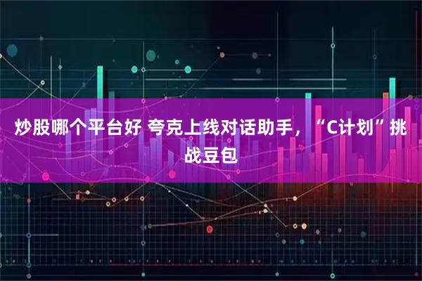 炒股哪个平台好 夸克上线对话助手，“C计划”挑战豆包